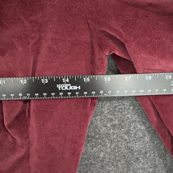 Vintage Ralph Lauren Dress Women's 4 Maroon Red Velvet Maxi Victorian Pockets - Picture 5 of 10